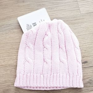 100% Cotton cable knit hat